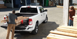 RAM 1500 loading items into the