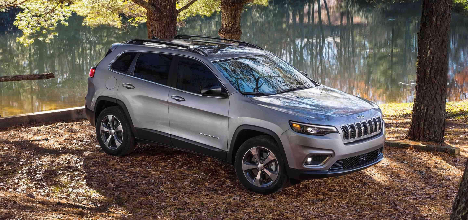 Jeep Cherokee in the woods