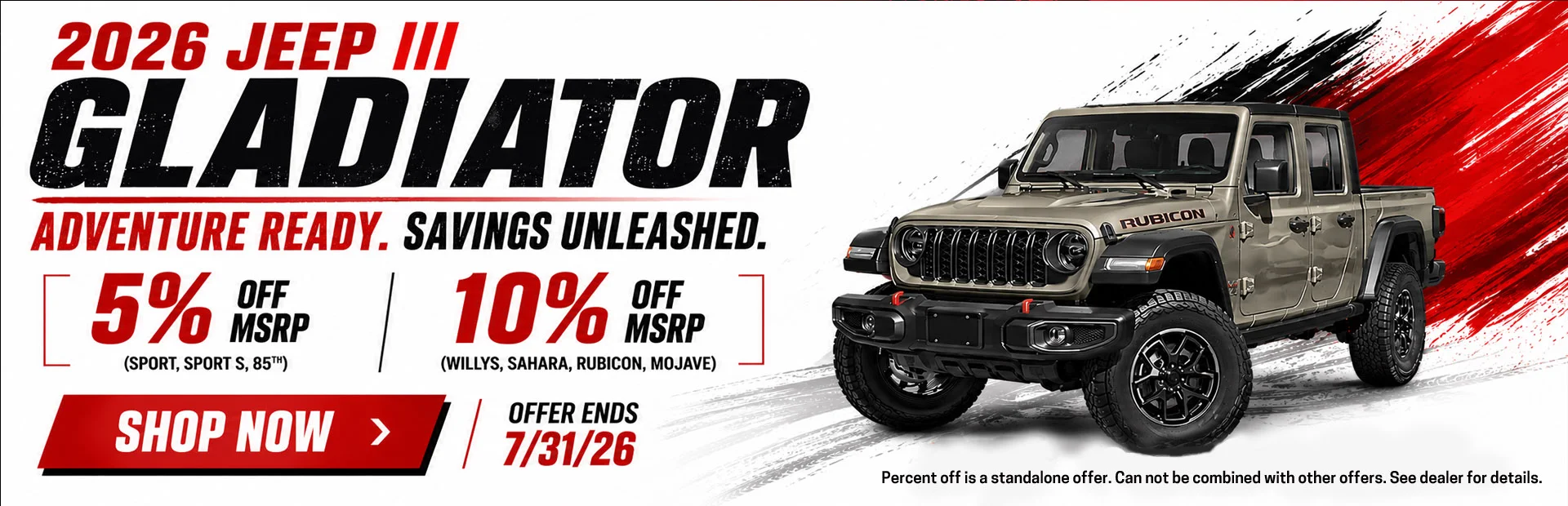 2026 Jeep Gladiator Banner
