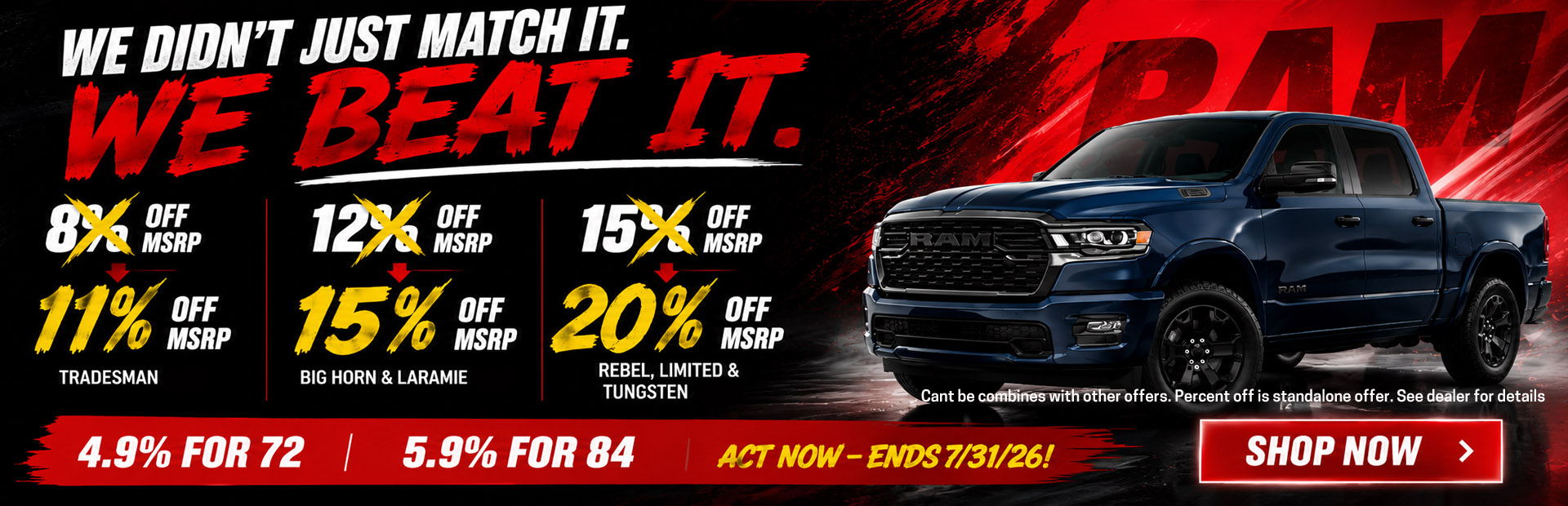 RAM Promotional Banner