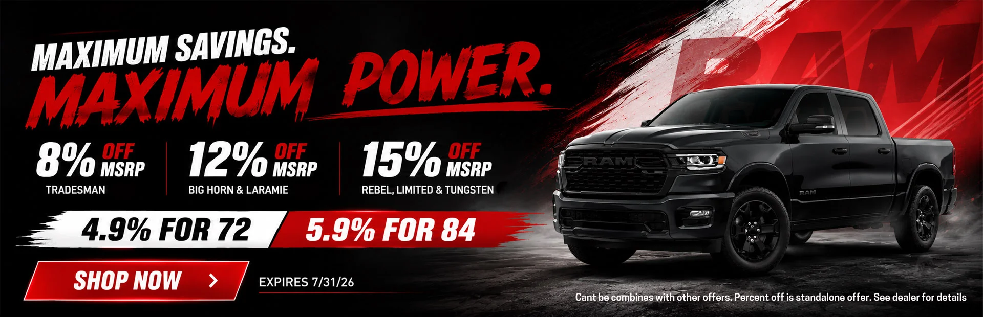RAM Promotional Banner
